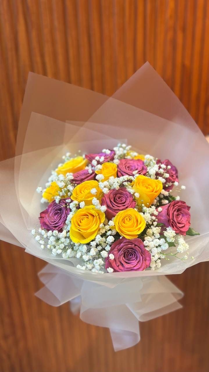 Mixed Rose Bouquet (5stems)