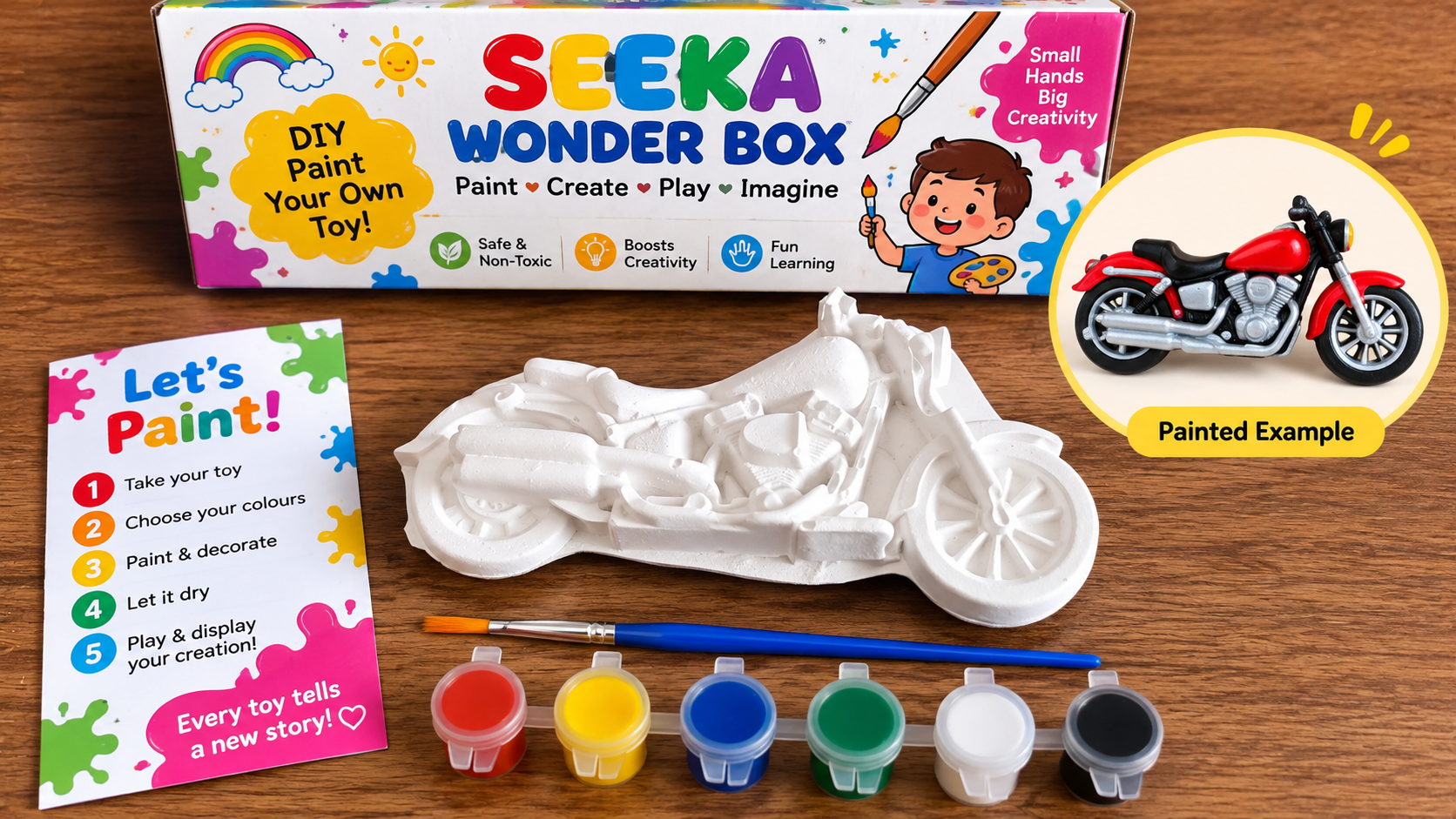 SEEKA Wonder Box DIY Paint Your Own Toy
