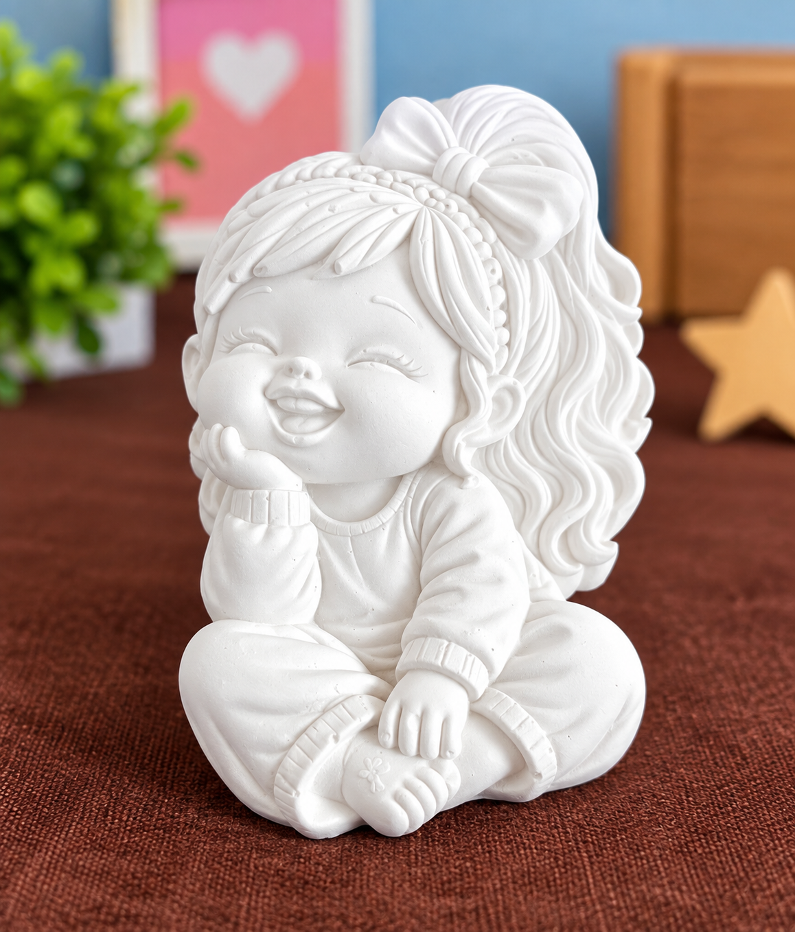 Smiling Girl Figurine