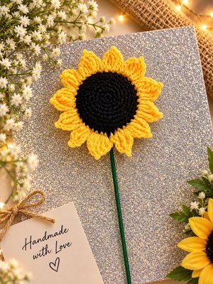 Handmade Crochet Sunflower