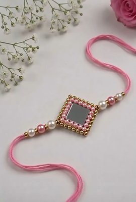 Pearl & Mirror Rakhi