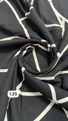 Black & White Striped Fabric