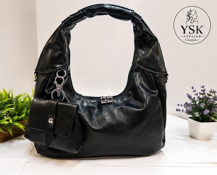 Noireva hobo bag with mini pouch