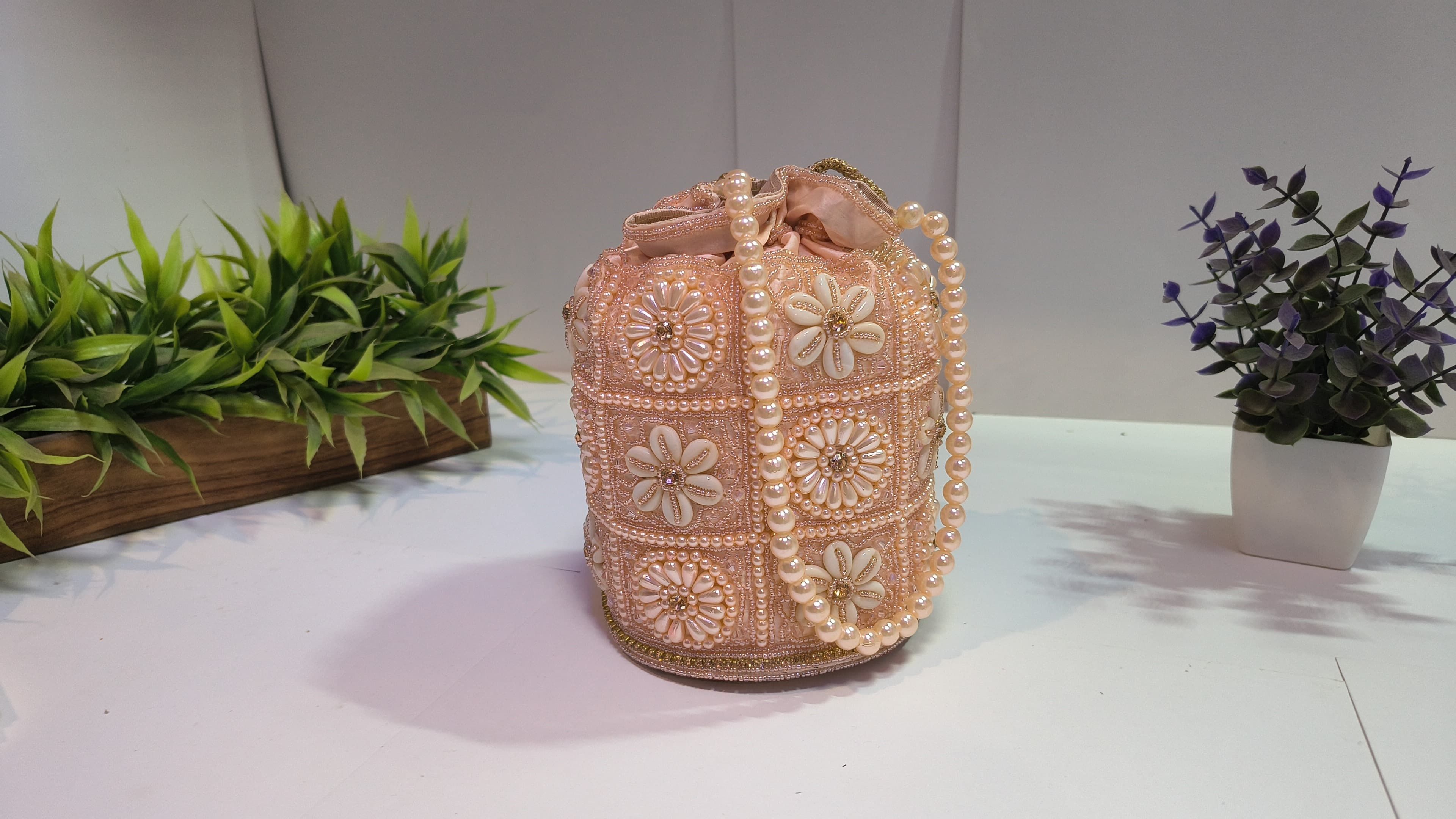 PEARL EMPRESS POTLI – Blush — Ysk Atelier