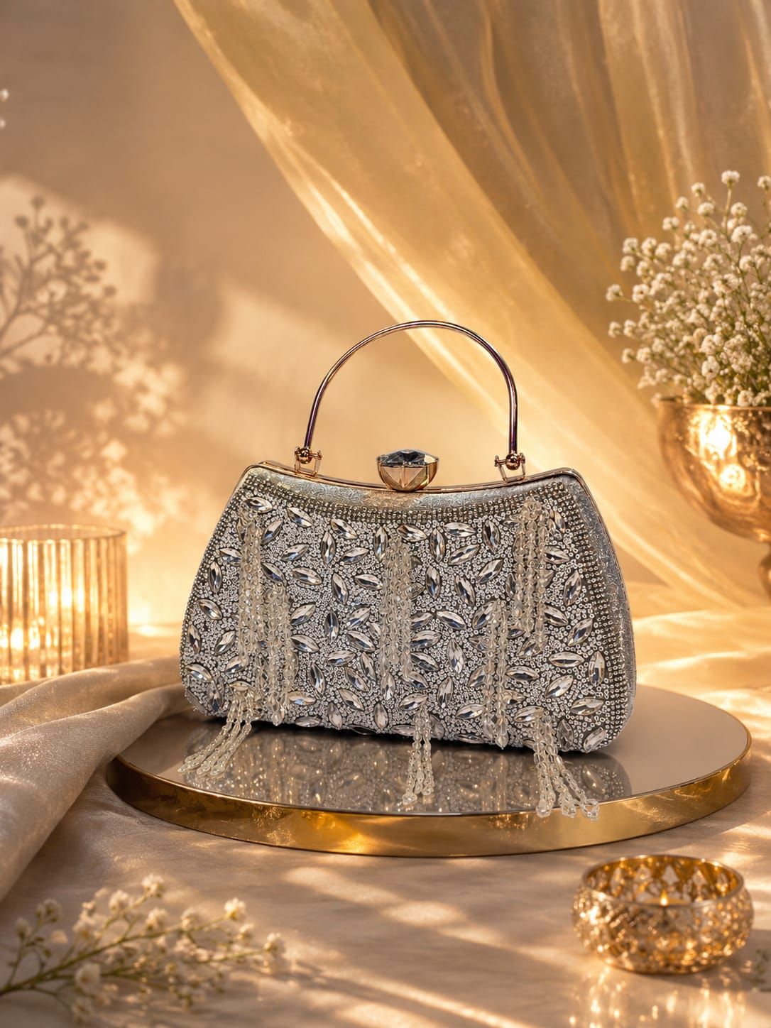 CELESTE CRYSTAL CLUTCH