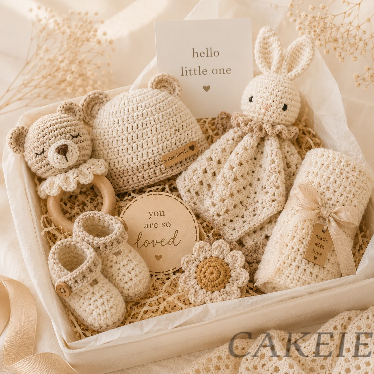 Handmade Crochet Baby Gift Hamper Set