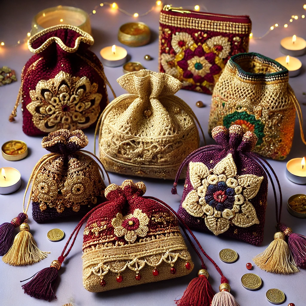 Embroidered Potli Bags Gift Set