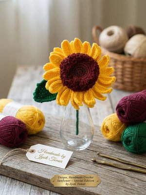 Handmade Crochet Sunflower - Special Edition by Jyoti Tomar