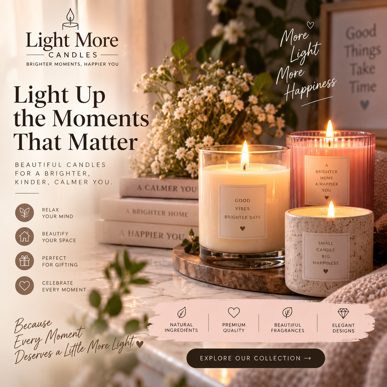 The Art of Lighting a Candle: Bringing Warmth, Calm & Beautiful Moments Into Everyday Life
