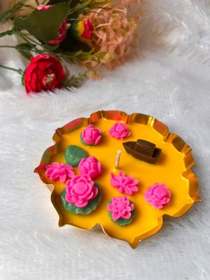 Floral Decorative Candle