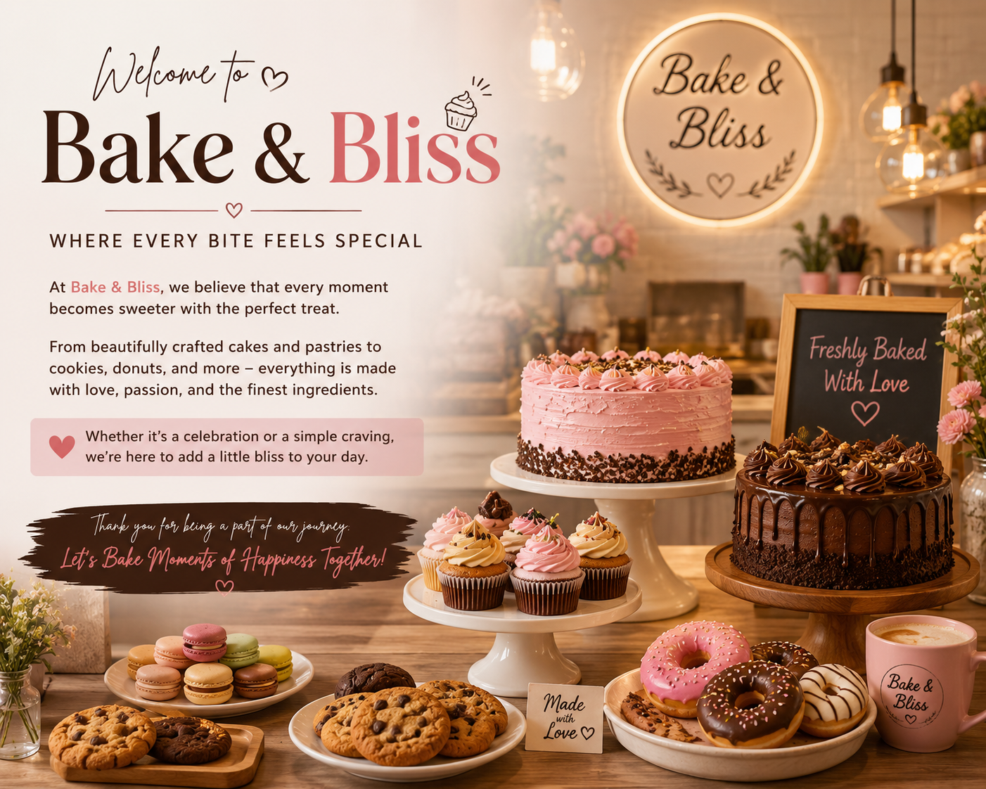 Welcome to Bake & Bliss – Where Every Bite Feels Special