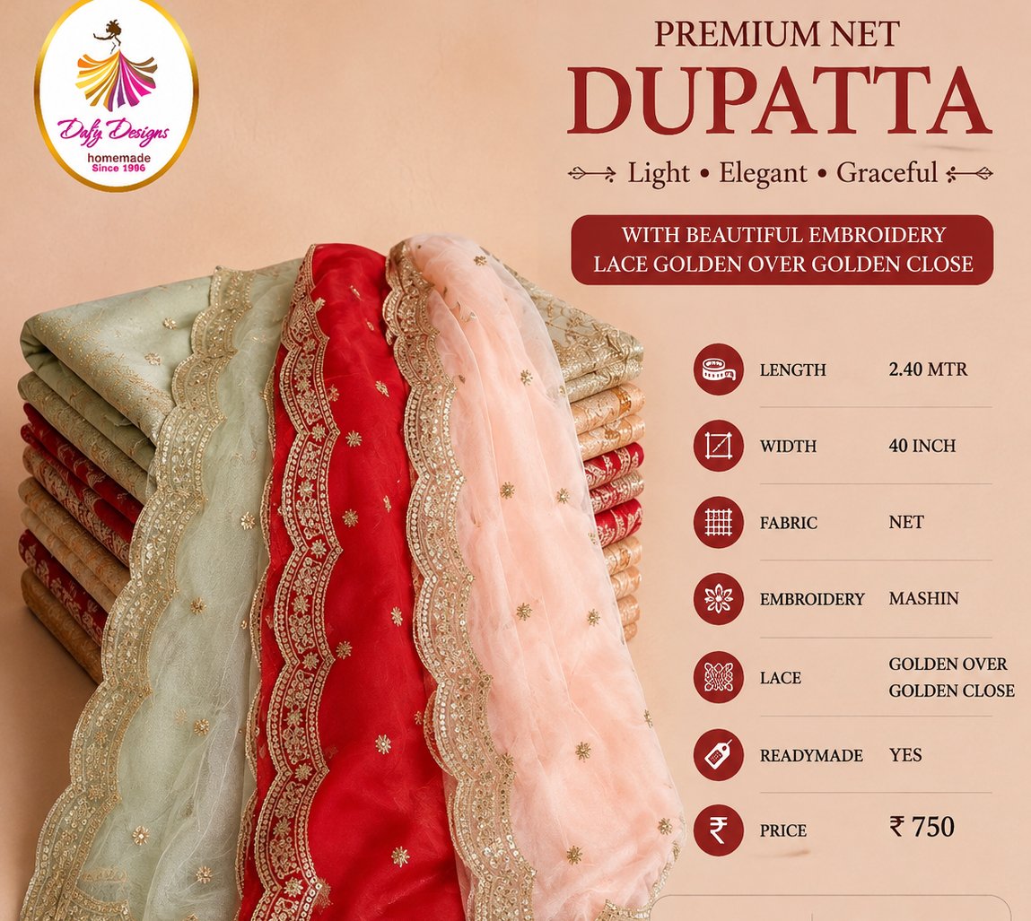 Premium Net Dupatta