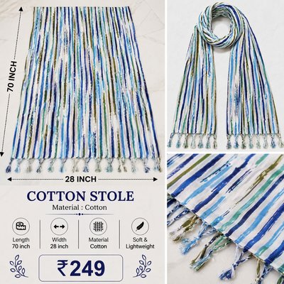 Ready-made cotton  Stole