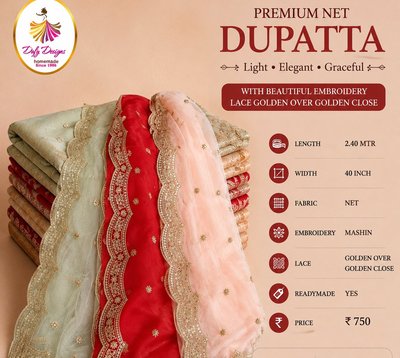 Premium Net Dupatta