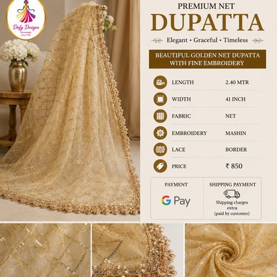 Premium Net Dupatta
